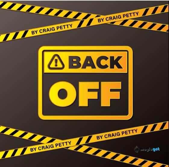 神秘牌魔术教学Back Off by Craig Petty